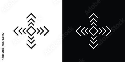 Flexibility icon line for web, mobile and infographics.