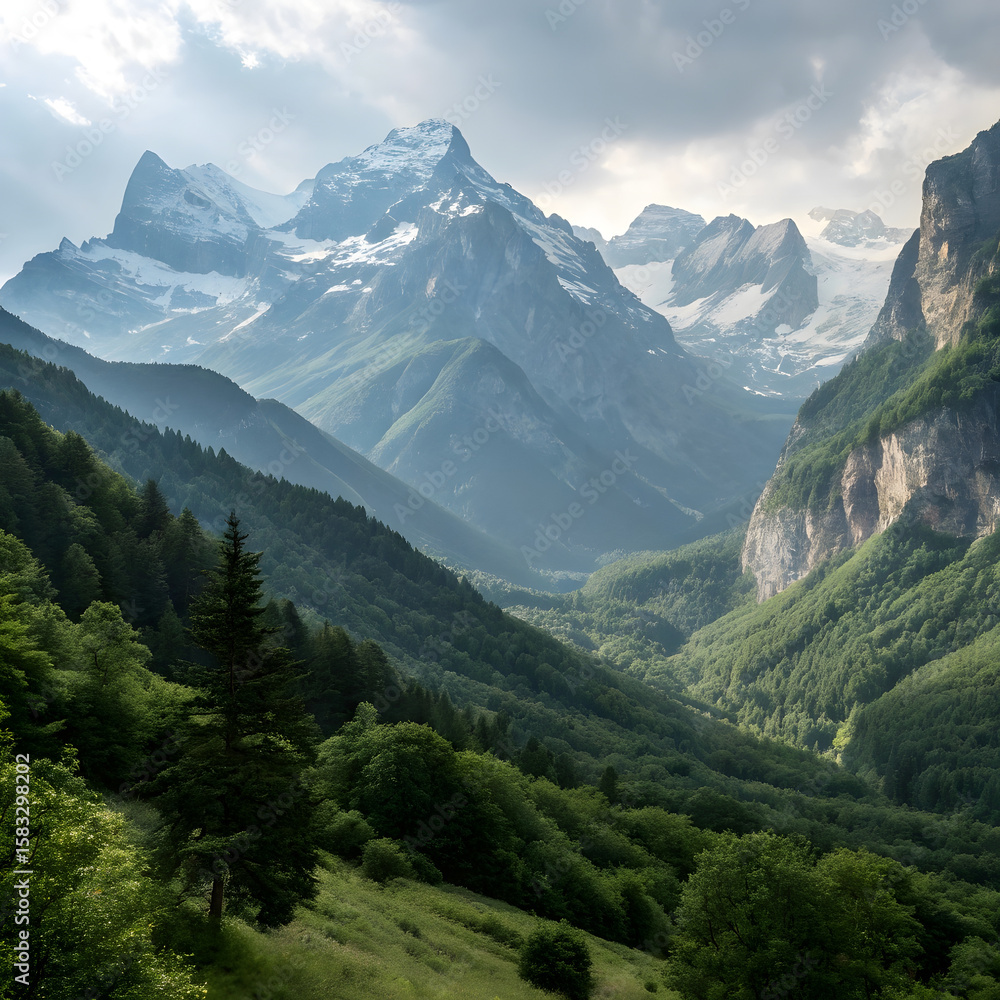 Obraz premium mountain landscape in the alps