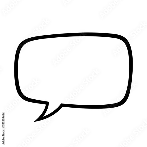 Speak Bubble - Express Yourself: A simple, clear speech bubble, ready to convey thoughts, ideas, or messages.