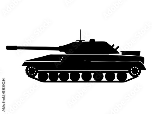 Tank war, Tank war army silhouette vector, Military tank Vector