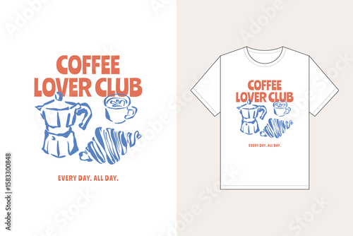 La Dolce Vita ink sketch print for t-shirt.