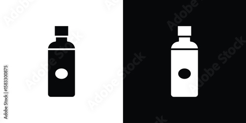 Olive oil icon vector graphics. Flat solid black vector set