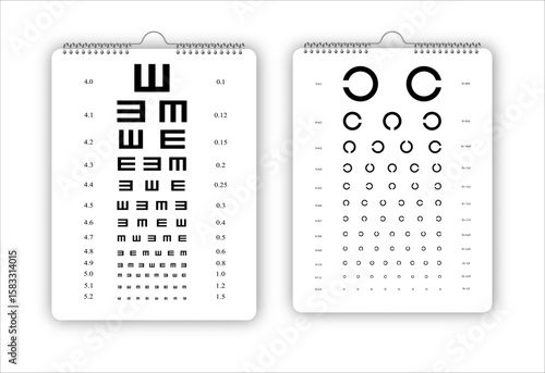 Testing Board for verification of the patient, vector image Testing isolated on white background.