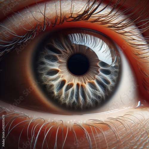 human eye close up