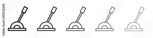 Lever icon vector Art line Illustrations collection