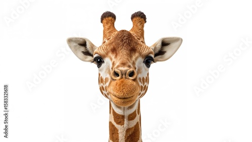 Zoomed-in image of a giraffe model