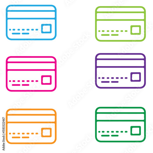 Credit Card Vector Illustration – Payment Method, Finance Icon, Online Banking Design