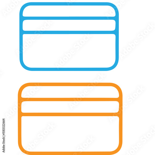 Credit Card Vector Illustration – Payment Method, Finance Icon, Online Banking Design