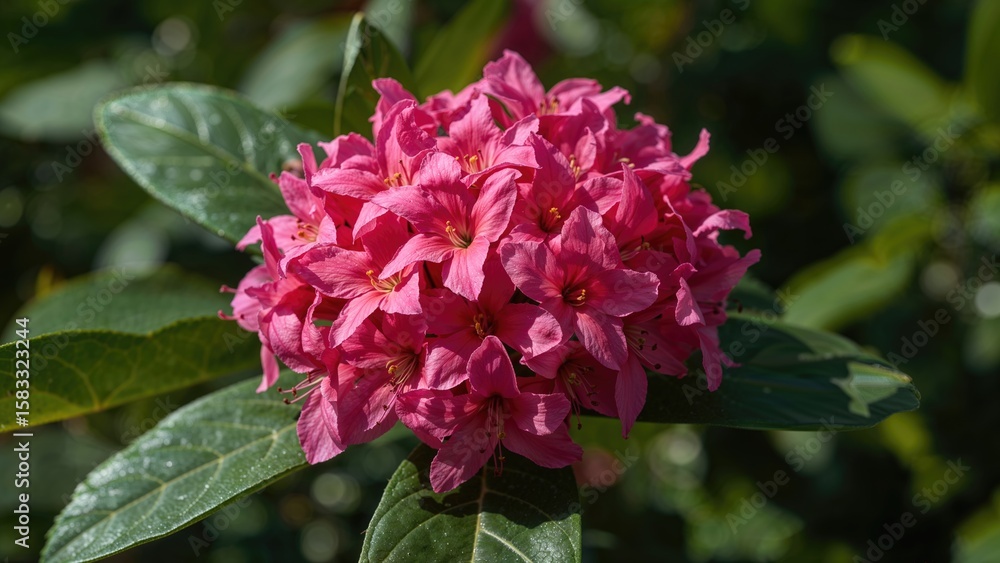 Macro Shot of Pink Oleander Flower Bunch Macro Shot of Pink Oleander Flower Bunch