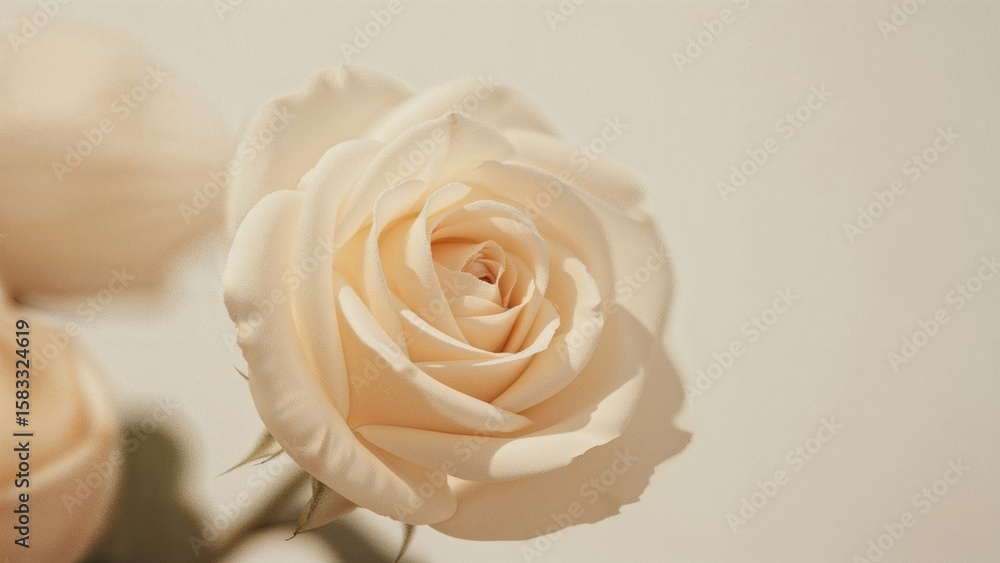 Fototapeta premium Macro shot of a gentle ivory blossom