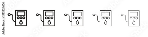 Dialysis icon vector Art line Illustrations collection