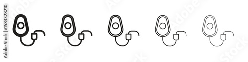 Anesthesia icon vector Art line Illustrations collection