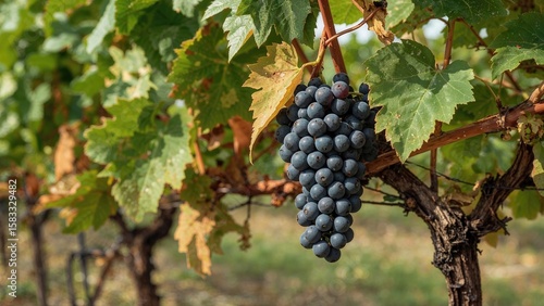 Wallpaper Mural Cluster of grapes on vine during autumn season Torontodigital.ca