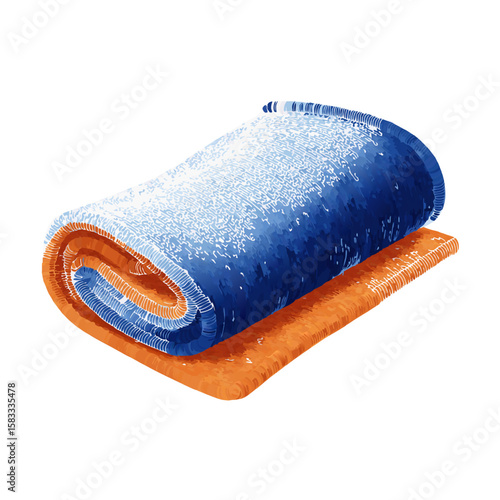 dual towels vector illustration isolated