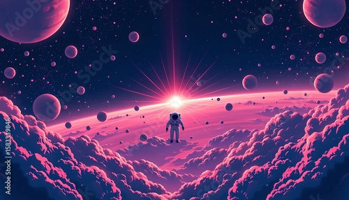 Astronaut Cosmic Business Dreamscape