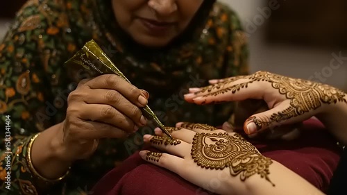 henna tattoo on hands