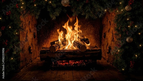 Holiday Log Consumed by Fire