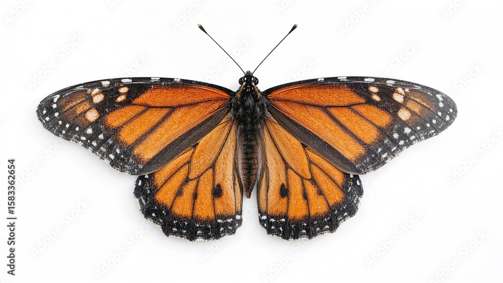 Fototapeta premium A photograph featuring a butterfly layered with binary digits