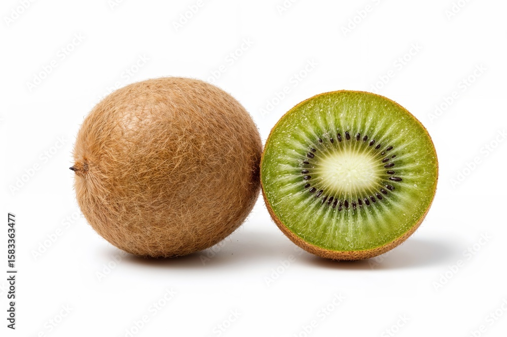 Obraz premium Nutritious kiwi fruit isolated for diet, vitamin C, and tropical produce concepts