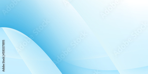 Abstract white wavy glowing lines on a blue background. Futuristic digital high-technology pattern. Health Care concept.