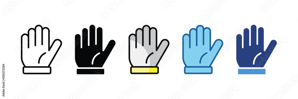 Obraz premium Gloves Icon Element For Design