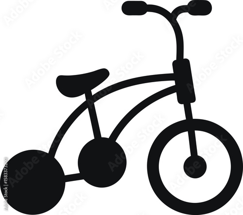 red bicycle isolated on white background vector illustration
