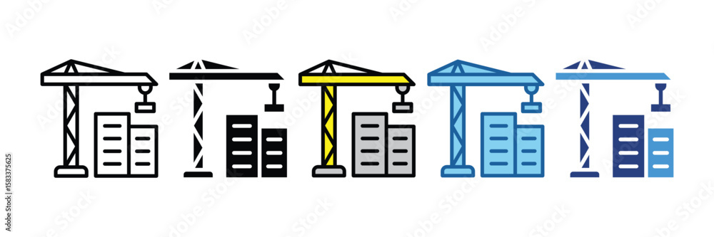 Construction Site Icon Element For Design Construction Site Icon Element For Design