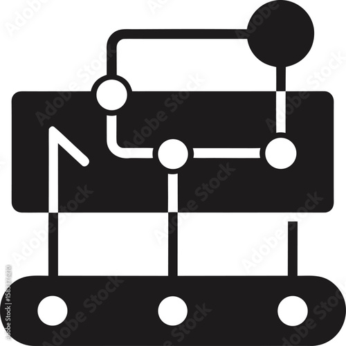 Bus stop sign with truck icon on white backgroundBus stop sign with truck icon on white background