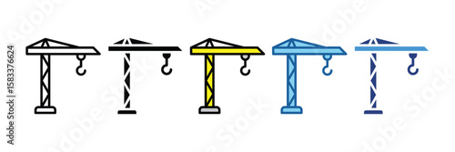 Crane  Icon Element For Design