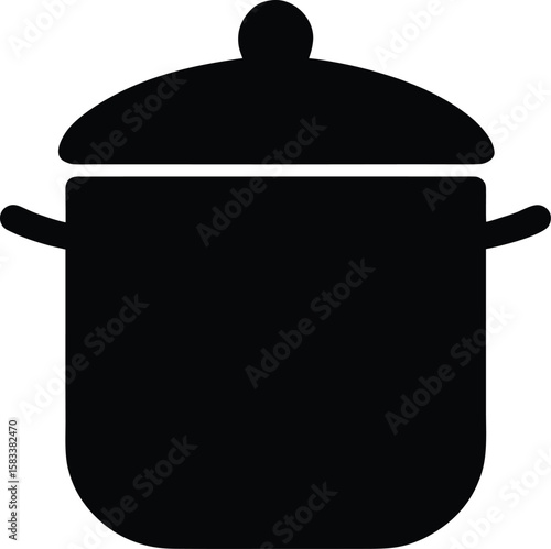 A vibrant red cooking pot with a glass lid and steel handle is isolated on white, a perfect kitchen utensil for any food illustration