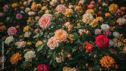 Wallpaper Mural Spring and summer garden flowers Torontodigital.ca