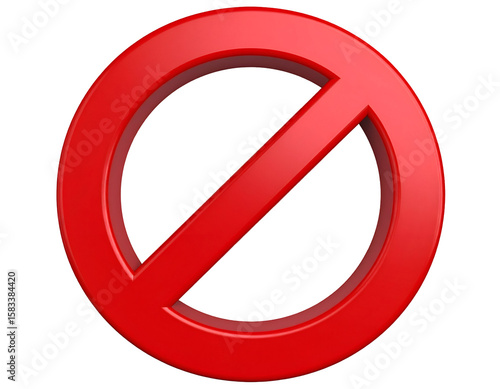 A vibrant red prohibition symbol clearly indicates a restriction or a warning message Free Download A vibrant red prohibition symbol clearly indicates a restriction or a warning message - GFXLoad