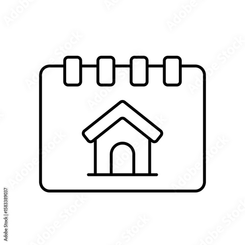 Schedule Project Timeline Planning Line Icon