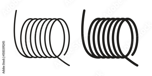 Wire coil icon vector illustration. Flat design. Graphic design vector symbols.