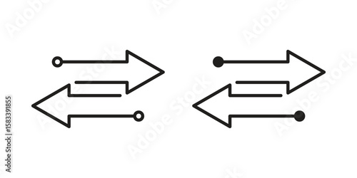 Transfer icon vector illustration. Flat design. Graphic design vector symbols.