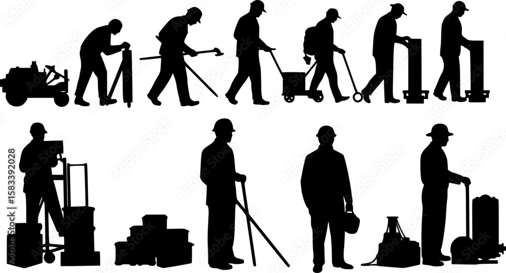 Obraz premium types of work