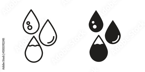 Tear drop icon vector illustration. Flat design. Graphic design vector symbols.