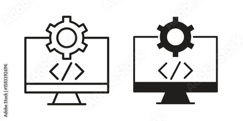 Software Engineering icon vector illustration. Flat design. Graphic design vector symbols.