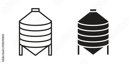 Silo icon vector illustration. Flat design. Graphic design vector symbols.