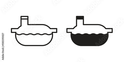 Sewerage tank icon vector illustration. Flat design. Graphic design vector symbols.