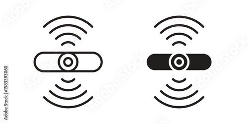 Sensor icon vector illustration. Flat design. Graphic design vector symbols.