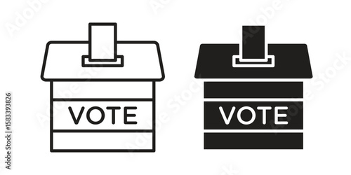Referendum icon vector illustration. Flat design. Graphic design vector symbols.