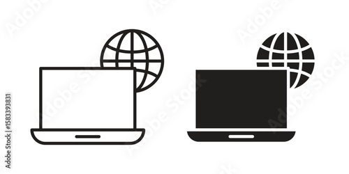 Remote Access icon vector illustration. Flat design. Graphic design vector symbols.