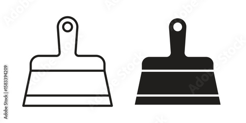 Putty knife icon vector illustration. Flat design. Graphic design vector symbols.