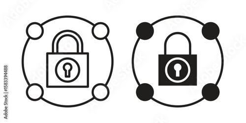Private network icon vector illustration. Flat design. Graphic design vector symbols.