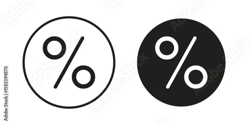 Percent icon vector illustration. Flat design. Graphic design vector symbols.