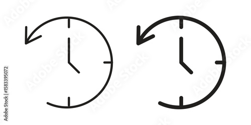 Past icon vector illustration. Flat design. Graphic design vector symbols.