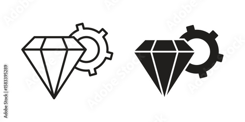 Operational excellence icon vector illustration. Flat design. Graphic design vector symbols.