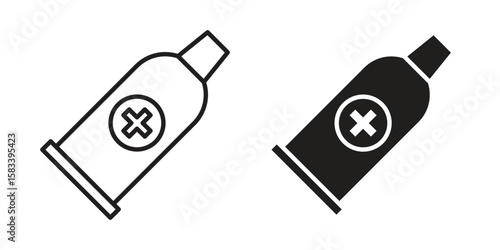 Ointment icon vector illustration. Flat design. Graphic design vector symbols.