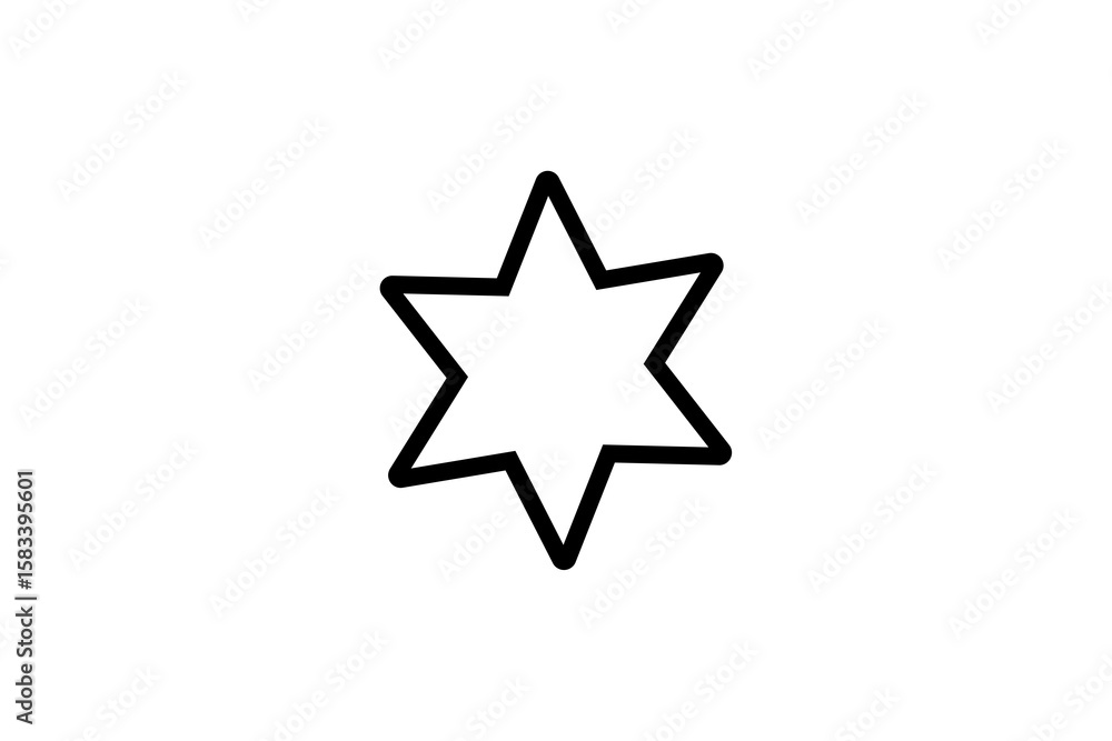 black one star icon on transparent background black one star icon on transparent background